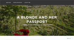 Desktop Screenshot of ablondeandherpassport.com
